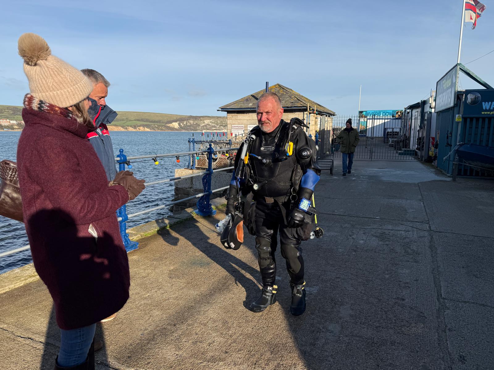 File titled: Another brave diver