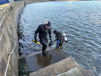 Picture titled: 2x chilly but happy divers