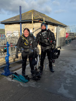 Picture titled: 1 hour in 7 degree water... great effort!